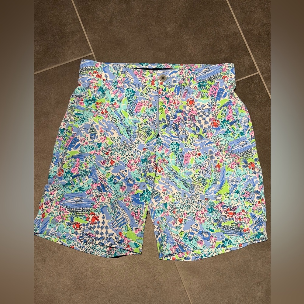 Lilly Pulitzer x Southern Tide Men's performance Shorts W30 NWOT